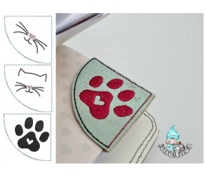 Stickserie ITH - Buchecken Mieze